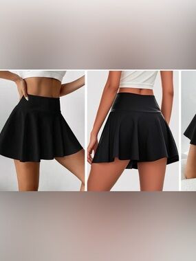 Black Athletic Skirt popilush BRXL athletic wear